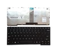 WZKOZDR Teclado para portátil con Teclado US Russian Latin para IdeaPad S100 S110 S206(US Black)