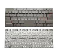 WZKOZDR Teclado para portátil ONN 100002434 SCDY-275-3 275-1 100003497 K1412W Plateado (inglés Estadounidense, español)(SP no Backlit)