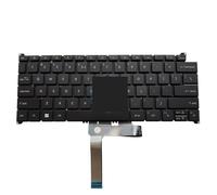 WZKOZDR Teclado retroiluminado para portátiles (Reino Unido, EE. UU., inglés, Ucrania, Rusia, Brasil) para SF314-44, SF314-71, QF03P_B11BWL, NKI13131MX, 14804E2FK203(US Backlit)