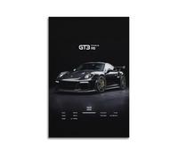 WZKTCL Superca Poster 911 GT3 RS Race Car Parámetros Introducción Póster Cuadro Decorativo Lienzo Póster de Pared e Imagen Arte Moderno Decoración de Dormitorio Familiar Pósteres 12 x 18 pulgadas (30