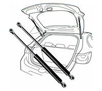 WZLCDGJJ 1 par Auto Resorte De Gas Maletero, para Mazda 6 2002-2008 OEM: GJ6J63620G Amortiguador Gas Portón Trasero Coche Varilla Soporte Elevación