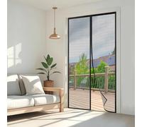 Wzlxcxxy Mosquitera Puerta Magnetica 155x205cm | Mosquitero Magnético para Puerta, Anti-Insectos, sin Taladros, Cierre Automático - Negro