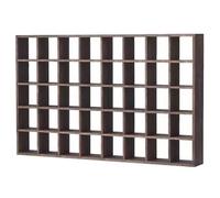 Wzmazingly Expositor De Tazas De Madera, Soporte Para Taza De Té De Madera Maciza, Expositor Rústico Decorativo De Pared, Para Tazas, Artesanías Y Figuras(40 Grid/113.5x71.5cm)