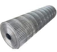 Wzmazingly Malla Electrosoldada Galvanizada Agujero De 15x100 mm Rollos De Valla Metálica Valla De Alambre De Gallinero Para Gallineros, Jaulas Para Pájaros Y Huertos(0.6x6m)