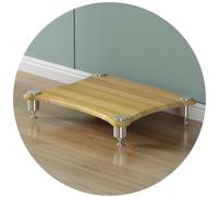 Wzmazingly Mueble Equipo HiFi De 1-4 Estante Estante AV De Madera Armario Multimedia para Tocadiscos, Amplificadores, Y Componentes De Vídeo(Light Walnut,1 Tier-10cm Tall)