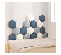 Wzmazingly Panel Tapizado Acolchado de Pared Anticolisión, Autoadhesivo Pegatinas de Pared 3D, Cabecera Decoración de Pared para Tamaño de Cama Individual y Doble(Multi-colored-03,180x105cm)