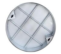 Wzmazingly Tapa De Alcantarilla Redonda, Exteriores Tapa De Fosa Séptica Empotrada, Tapa De Arqueta Y Marco De Acero Inoxidable 304, Para Patios Y Jardines(Dia 55cm/22in)