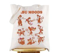 WZMPA Aladdin Abu Monkey Bolsa de mano Abu Fans Regalo Abu Moods Bolsa de comestibles reutilizable Abu Merchandise, Abu Moods Tg, medium