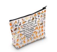 WZMPA Bolsa de cosméticos Dog Lady Tramp Fans Gift You Are Braver Stronger Beautiful Than You Know Tramp Makeup Zipper Bag para fanáticos de la película, Always Dog Lady, Ajuste: