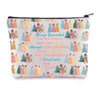 WZMPA Bolsa de cosméticos musicales para fanáticos del drama musical, regalo con texto en inglés "You are Braver Stronger Smarter Than You Think" con cremallera para mujeres y niñas, Always