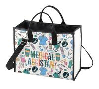 WZMPA Bolsa de cosméticos para asistente médico, regalo de graduación, enfermera, asistente médico, maquillaje, bolsa con cremallera, asistente médico, jubilación, regalos de bienvenida, Asistente
