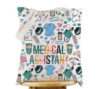 WZMPA Bolsa de cosméticos para asistente médico, regalo de graduación y jubilación, bolsa de maquillaje con cremallera para enfermera y asistente médico, Asistente médico, Bolsa de cosméticos