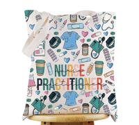 WZMPA Bolsa de cosméticos para enfermera, practicante, regalo médico NP para enfermera, practicante, graduación, maquillaje, bolsa con cremallera para enfermera, practicante, regalo de agradecimiento,