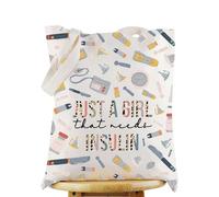 WZMPA Bolsa de maquillaje de insulina para diabetes, regalos de concientización sobre la diabetes, Just A Gil That Needs insulin, bolsa con cremallera, bolsa de cosméticos, kit de suministros para
