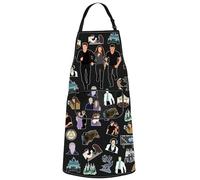 WZMPA Delantal de cocina Crepúsculo Edward Cullen & Bella Swan Chef Gift Twilight Character Kitchen Apron Jacob Black BBQ Gift, Hey Don't Hate Bl Ap, M