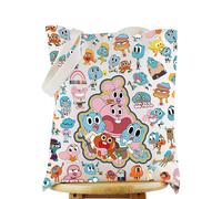 WZMPA Elmore Gumball - Bolsa de mano reutilizable para fanáticos de Richard & Dr. Nicole Merch Anais & Darwin, I'm in a Bad Mood Tg, Large