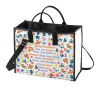 WZMPA Fish Nemo - Bolsa de cosméticos Bruce & Marlin & Crush & Dory & Fans Gift You are Braver Stronger Beautiful Than You Know Nemo Bolsa de maquillaje con cremallera, Always Fish Nemo Bg, Ajuste: