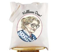 WZMPA Funny Mrs Doubtfire Bolso de mano Doubtfire Fans Gift Hello Dear Doubtfire Bolso de compras para amantes de la comedia, Hola Querido Tg, Talla única