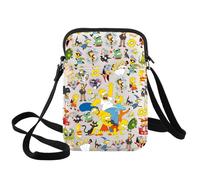 WZMPA Homer Family Crossbody Bag Homer & Bart Fans Gifts Marge Simpson & Lisa & Maggie Messenger Bag Homer Family Merch, Cb libre de crueldad animal, medium