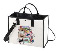 WZMPA Korean Group Fans - Bolsa de mano para fanáticos del K-POP, regalo de Korea-Pop ATEEZ Singer reutilizable, bolsa de comestibles, Crazy Form Bg, medium