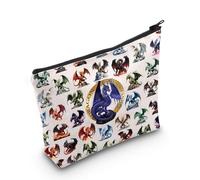 WZMPA Neceser con temática de dragón, regalo para amantes de los dragones, My Spirit Animal Is A Dragon, bolsa de maquillaje con cremallera, regalo para amantes de los animales, Dragon Spirit F,