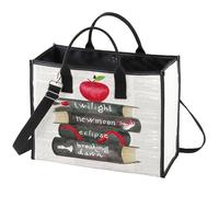 WZMPA Twilight Tote Bag Edward Cullen & Bella Swan Fans Gift Twilight Edward Bolsa de comestibles reutilizable Bella Swan Merchandise, Twilight Book Bg, medium