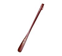 Wzmzjy Calzador Profesional de Madera con Mango Largo de 70 Cm con Cuerda para Colgar. Calzador para Niños Y Ancianos, Rojo