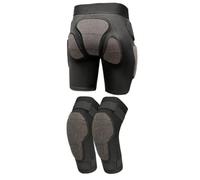 Wzmzjy Conjunto Procción para y Rodillas Flexible Pantalones Cortos Proctores con Procción Pierna Espuma EVA para Adultos, Esquiadores, XXL