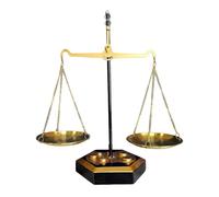 Wzmzjy Presentación de joyas con básculas, decoración de oficina de abogado, colección de arte, básculas de equidad para la chimenea, fiesta de inauguración de la casa, estilo A L