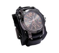 Wzmzjy Reloj Wrt para Hombre, Esfera Redonda, Reloj Lear, Reloj de Pulsera para Regalo, de Negocios, Desplazamientos Diarios, Día de La, Negro