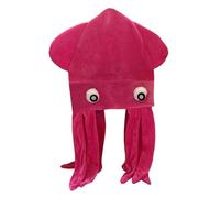 Wzmzjy Sombrero con Forma de Pulpo para Juegos de rol Y Cosplay, Cumpleaños O para Fiestas, Rosa Roja