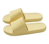 WZNKXFC Sandalias de ducha para hombre y mujer de secado rápido antideslizantes para piscina interiores y exteriores para spa gimnasio y playa. Yellow EU Size 36-37