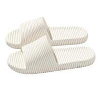 WZNKXFC Sandalias de ducha para hombre y mujer de secado rápido antideslizantes para piscina interiores y exteriores para spa gimnasio y playa. White EU Size 40-41