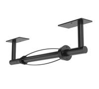 WZRUA Soporte cuadrado para toallas de papel debajo del gabinete, soporte de rollo operable con una sola mano con efecto de amortiguación, autoadhesivo o perforado de acero inoxidable SUS304 para