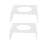 WZSASE Acrylic Football Display Stand | 2 - Pack Clear Sports Ball Holder for Basketball/Volleyball | Scratch - Resilient Stable Support for Collectibles