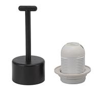 WZSASE E27 Socket Holder | Copper Core High Temperature Tolerant Base | DIY Lamp Repair for Table/Bed/Restaurant Lighting | 10 Pack with Sleeve (Blanca)