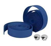WZSASE Handlebar Grip Tape | 2Pcs Secure Hold & Sweat - Blocking Grip Tape for Road Rides/Mountain Rides | Comfortable & Sturdy Handlebar Wrap with End Plugs (Azul)