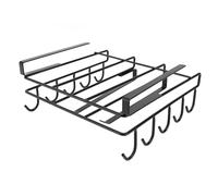 WZSASE Under Cabinet Cutting Board Holder | Multi Use Kitchen Organizer for Boards & Pot Lids | Space Saving Rack for Cutting Boards/Cabinet Doors/Kitchen Storage