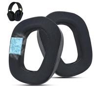 Wzsipod Almohadillas de gel refrescante de repuesto para auriculares inalámbricos Logitech G435 Lightspeed, hechas de material de espuma aislante de sonido cómodo (negro)
