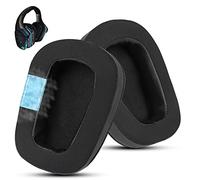 Wzsipod Almohadillas de Repuesto con Gel Frío para Auriculares Logitech G933 - Compatible con G35 G933S, G935, G930, G635, G633, G533, G430, G431, G432, G433, G332, G230 G231 G233 (Negro)