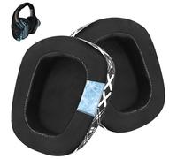 Wzsipod Almohadillas de Repuesto con Gel Frío para Auriculares Logitech G933 - Compatible con G35 G933S, G935, G930, G635, G633, G533, G430, G431, G432, G433, G332, G230 G231 G233 (Blanco y Negro)