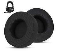 Wzsipod Almohadillas de Repuesto para Auriculares Corsair Virtuoso - Compatibles con Corsair Virtuoso RGB, Wireless XT, SE, con Espuma de Memoria y Tela Suave, Aislamiento de Sonido (Negro)