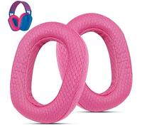 Wzsipod - Almohadillas de tela de malla de repuesto para auriculares inalámbricos Logitech G435 Lightspeed para juegos, telas transpirables y materiales de espuma (rojo)