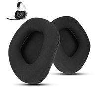 Wzsipod Almohadillas de Tela para Corsair Void (Pro/Elite/V2/RGB/SE)-Negro | para Corsair Void Pro, Elite, RGB, SE, USB, inalámbricos-compatibles con Void RGB Elite, Void v2 y Void Surround