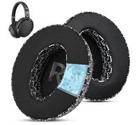 Wzsipod Almohadillas Gel Refrescante Repuesto para Sennheiser HD 4.50BT/HD 4.50BTNC/HD4.50SE/HD4.40BT/HD4.30G/HD4.20S/HD458BT/HD 450/HD450BT/HD400S/HD350BT-Hecho de Tela Suave（En Blanco y Negro）