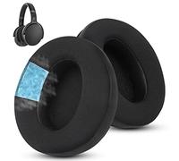 Wzsipod Almohadillas Gel Refrescante Repuesto para Sennheiser HD 4.50BT/HD 4.50BTNC/HD4.50SE/HD4.40BT/HD4.30G/HD4.20S/HD458BT/HD 450/HD450BT/HD400S/HD350BT-Hecho de Tela Suave（Negro）