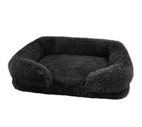 WZTHLF Cama para perro, alfombrilla reutilizable para perros, cama creativa para mascotas, cojín desmontable para perros y sofá cómodo de felpa suave, varios tamaños y colores (negro, tamaño XL)