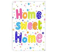 WZVZGZ Letrero de metal divertido y novedoso con texto en inglés "Welcome Home Sweet Home Good to Be Home Love Together", con corazones, familia, Live Laugh inspirador, clásico, para decoración del