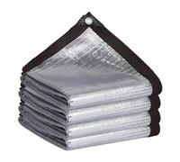 WZWZEN Malla De Sombreo Aluminet para Invernaderos, Toldo De Red Parasol Reflectante, Resistente A Los Rayos UV, para Patios, Jardines, Mascotas, Balcones(2x2.0m/6.6x6.6ft)