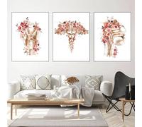 WZXGHE Póster de anatomía y medicina, póster de anatomía con corazón, pulmones, cerebro, Adecuado para decoración para clínica, sin marco (B, 3x30x40cm, Sin marco)